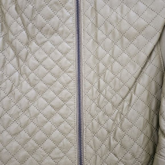 NWT - Leather "Bradley Bayou" Green Zippered Jacket - Size 1X - Picture 6 of 13